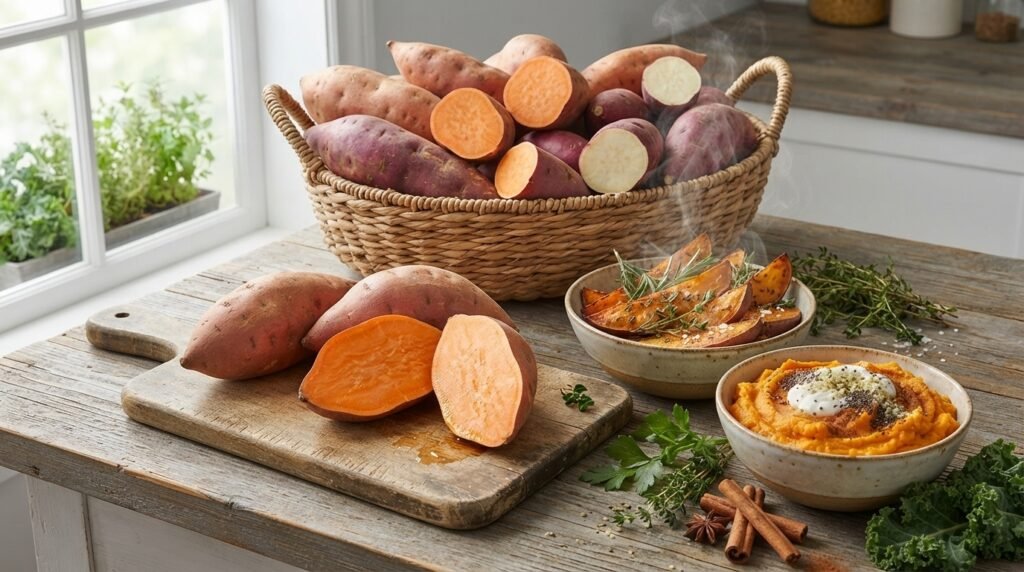 batata na air fryer: Batata Doce: a opção mais nutritiva