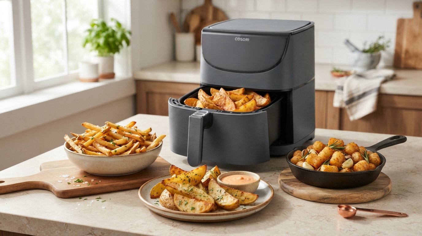 Batata na Air Fryer: O Guia Completo dos 4 Tipos Mais Usados e Como Preparar Cada Um