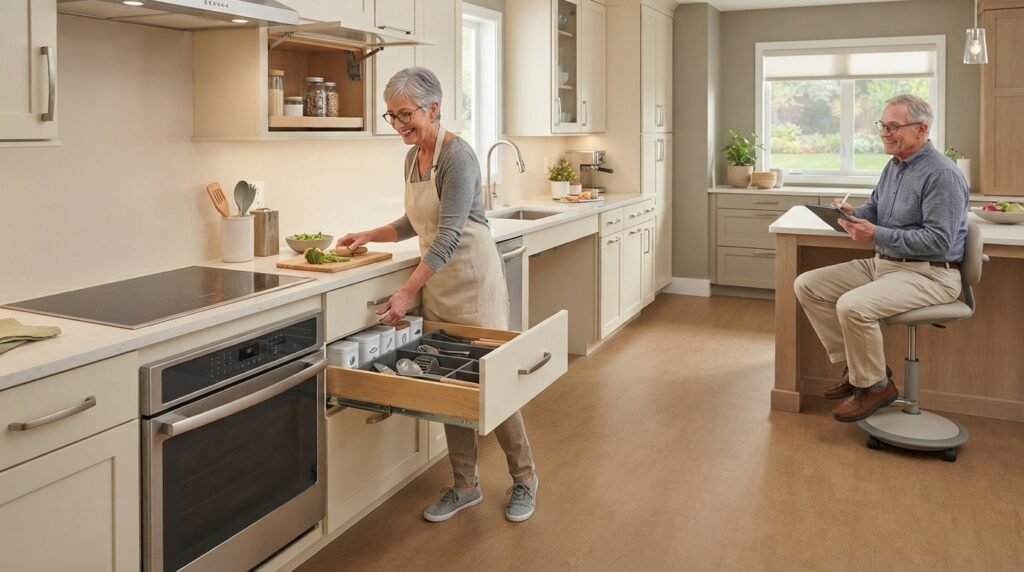 Utensílios de cozinha adaptados para idosos - Checklist: como adaptar uma cozinha para idosos.