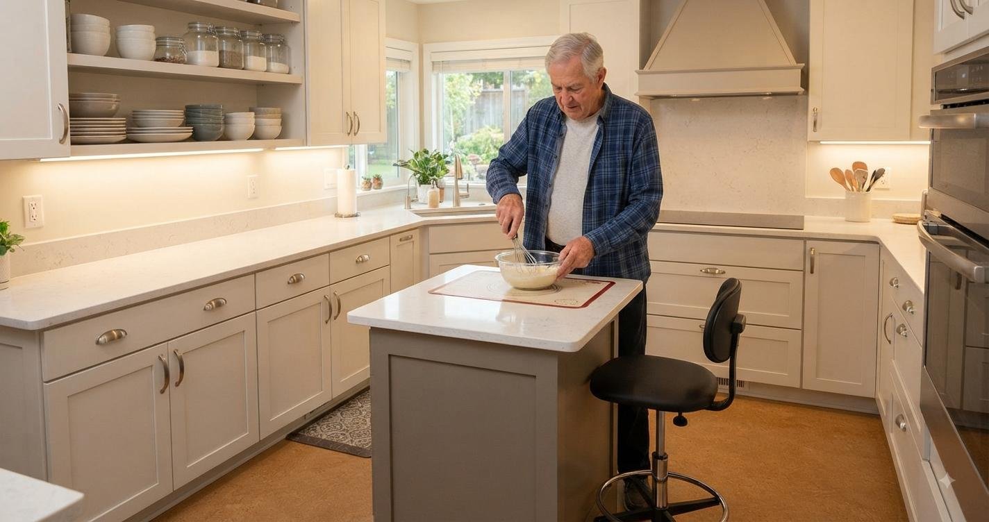 Cozinha Segura para Idoso com Tremor: Como Adaptar o Ambiente para Parkinson e Tremor Essencial