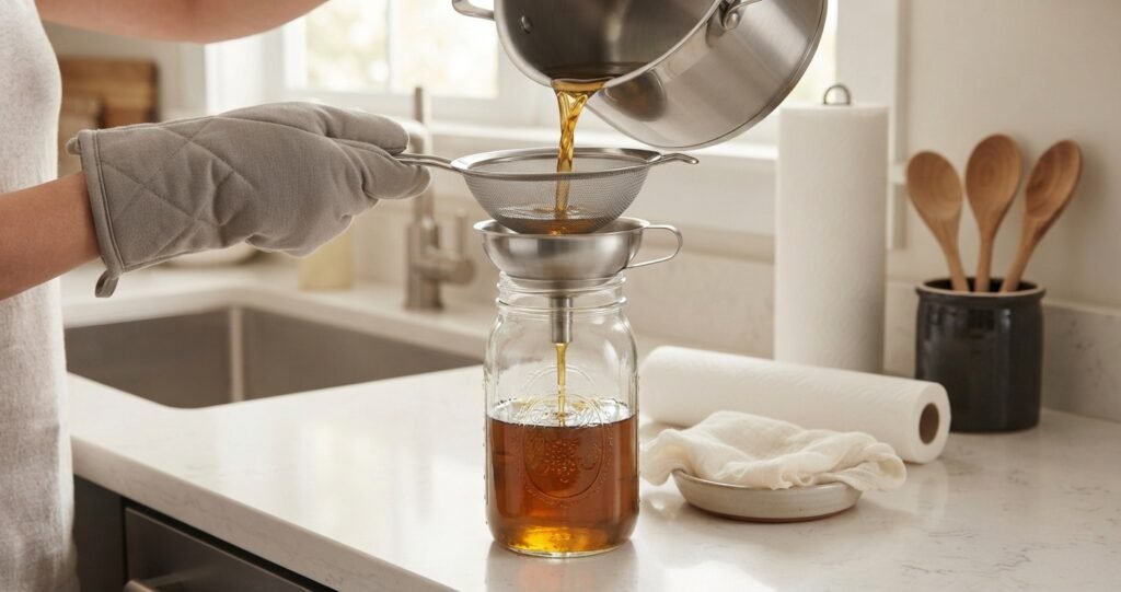 Ponto de Fumaça do Óleo - armazenamento correto para reutilização.