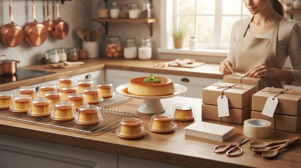 Sistema simples de organização com os pedidos - Pudins Gourmet.