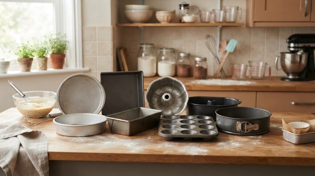 Utensílios de Cozinha Essenciais: Formas para Bolos.