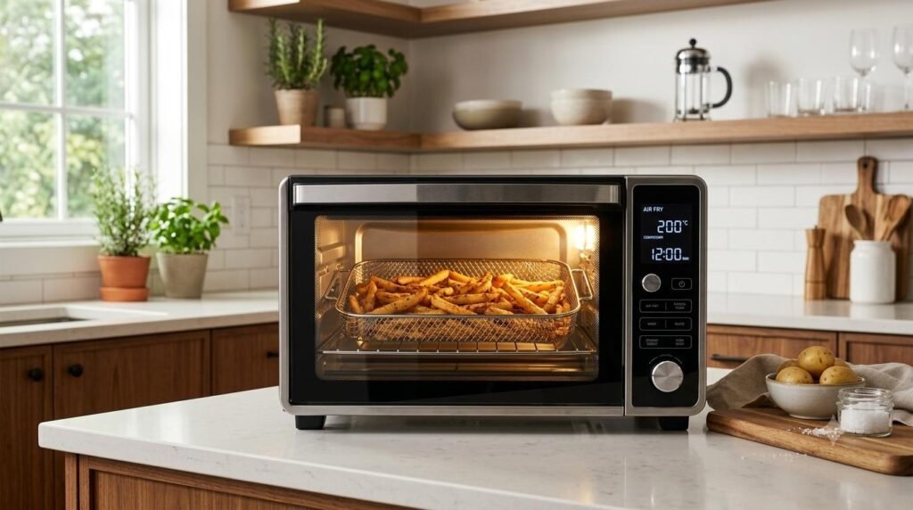 Forno elétrico de bancada - Forno com a função Air Fryer . 