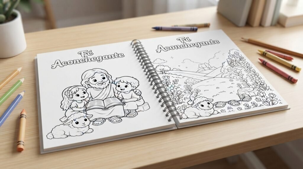 Livro para Colorir Fé Aconchegante.